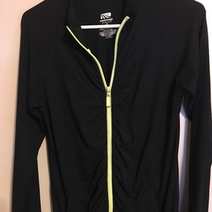 Marika magic black bunched zip up